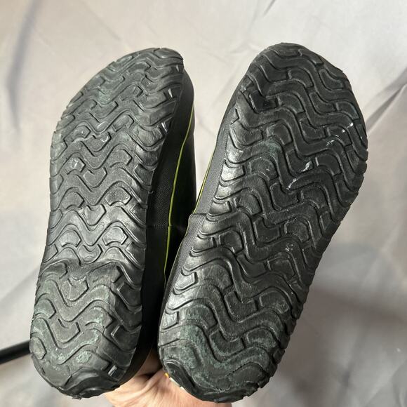 Bogs Boots Youth 1 (W 2.5) Rain boots Waterproof Geo Dark Green Lime Foot 7.75” - Picture 7 of 7